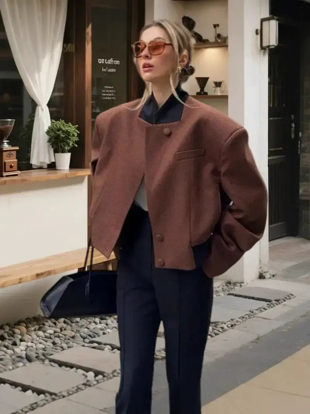 ZARA Polyester Single Sided LS Jacket - Picture 5 of 6